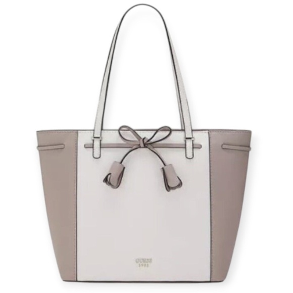 Guess Original Floral Cream Tote and Wallet Vegan Leather Unique Find - Picture 1 of 15